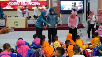 Meriahkan HUT Sulsel, Ratusan Anak di Gowa Ikut Gerakan Gemar Makan Telur dan Lomba Mewarnai