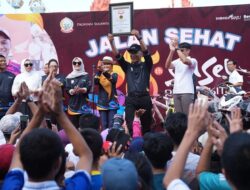 Diikuti 535 Ribu Peserta, Jalan Sehat HUT Sulsel ke-355 Pecahkan Rekor MURI
