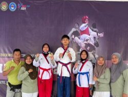 3 Bersaudara Atlet Taekwondo Sinjai Sabet 3 Medali di Kejurnas Unhas Cup 2024