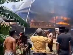 Diduga Akibat Korslet, Kebakaran Hanguskan 2 Rumah di Wajo