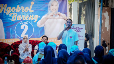 Cicu Dampingi Andi Seto Silaturahmi dengan Warga, Sebut Makassar Butuh Pemimpin Muda Berpengalaman