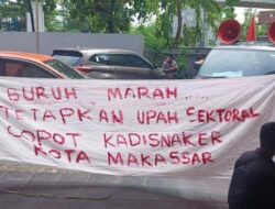 Penetapan UMK Makassar 2025 Alot, Pengunjuk Rasa Kepung Disnaker