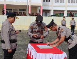 13 Personel Polres Torut Naik Pangkat, 1 AKP jadi Kompol