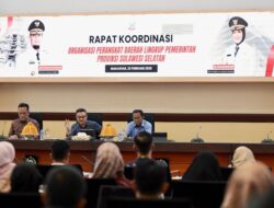 Sekda Jufri Rahman Pimpin Rapat Koordinasi OPD, Ini yang Dibahas