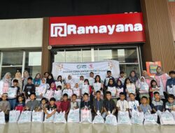 Berkah Ramadan, PLN UID Sulselrabar Ajak Puluhan Anak Yatim Dhuafa Belanja Baju Lebaran