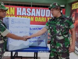 Myanmar Dilanda Gempa, Kodam XIV/Hsn Instruksikan Galang Bantuan, Kodim 1409/Gowa Sigap Kumpulkan Selimut