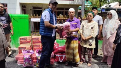 Dinsos Sulsel Salurkan Bantuan untuk Korban Kebakaran di Pulau Barrang Lompo Makassar