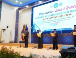 Unismuh Makassar Lantik Empat Wakil Rektor, Siap Menuju Kampus Riset dan Berdaya Saing Global
