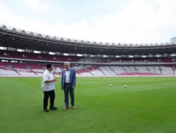 Erick Thohir Bareng Perwakilan FIFA Cek GBK Jelang Indonesia Vs China