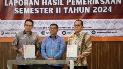 Ketua DPRD dan Wali Kota Makassar Terima LHPK Semester II 2024 dari BPK Sulsel