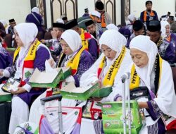 Calhaj Kloter 3 Embarkasi Makassar Sarapan “Berat” di Aula Mina Sebelum Terbang ke Tanah Suci