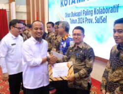 Disdukcapil Gowa Raih Penghargaan sebagai Disdukcapil Berprestasi di Sulsel 2024