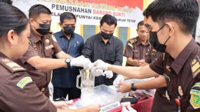 Ada 183 Gram Sabu, Kejari Wajo Lakukan Pemusnahan Barang Bukti