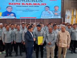 Resmi Dilantik, Pengurus KONI Wajo 2025–2029 Targetkan Prestasi Lebih Baik di Porprov