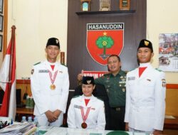 Terharu dan Bangga, Dandim 1409/Gowa Undang Khusus Tiga Paskibraka: Mereka Panutan dan Motivator