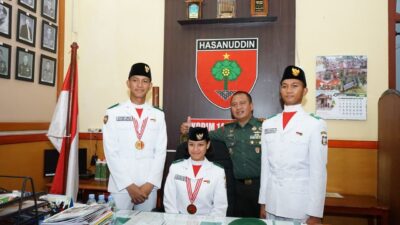 Terharu dan Bangga, Dandim 1409/Gowa Undang Khusus Tiga Paskibraka: Mereka Panutan dan Motivator
