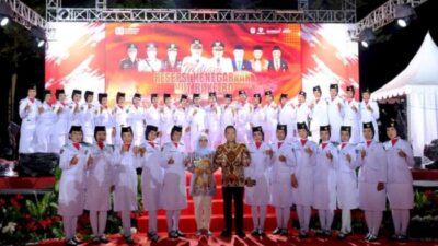 Sukses Kibarkan dan Turunkan Bendera, Bupati Husniah Apresiasi Paskibraka Gowa