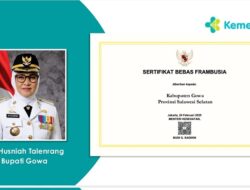 Kabupaten Gowa Raih Sertifikat Bebas Frambusia dari Kemenkes