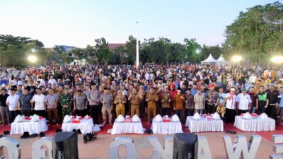 Ribuan Warga Deklarasikan Tolak Demonstrasi Anarkis di Gowa, Bupati: Sayangi Kampung Kita