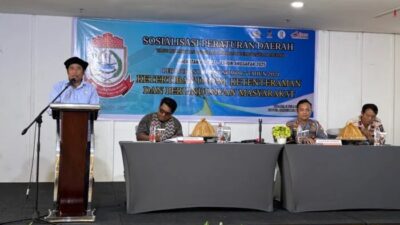 Sosialisasi Perda, Ruslan Lallo: Jaga Kota Ini Tetap Tertib dan Aman
