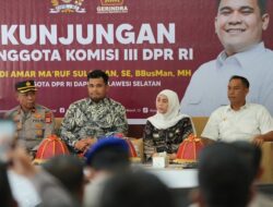 Anggota DPR RI Andi Amar Ma’ruf Reses di Sinjai, Berharap Program MBG dan Sekolah Rakyat Berjalan Baik