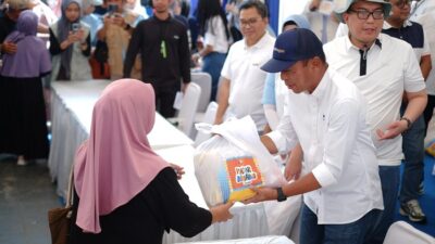 Rayakan HUT ke-27, Bank Mandiri Gelar Pasar Murah di Pelataran Balla Lompoa Gowa