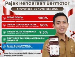 Kabar Gembira, Insentif Pajak Kendaraan di Sulsel Diperpanjang: Bebas Denda 100 Persen dan Diskon hingga 50 Persen