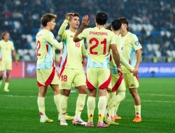 Sikat Georgia 4-0, Spanyol Bersaing Ketat Turki untuk Lolos Otomatis