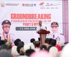 Perkuat Akses Makassar–Sinjai, Gubernur Ground Breaking Paket 5 di Poros Tanabatue–Palattae Bone