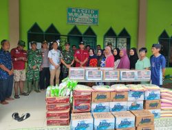 Dandim Makassar Tinjau Warga Terdampak Banjir di Biringkanaya dan Serahkan Bantuan