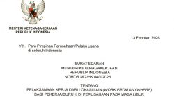 Menaker Terbitkan Ketentuan WFA bagi Pekerja Swasta pada Libur Nyepi dan Idulfitri
