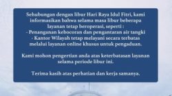 PDAM Makassar Buka Posko Lebaran, Layani Masalah Kebocoran hingga Pengantaran Air Tangki