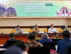Baleg DPR RI Kunjungi Sulsel, Sebut Sedang Susun RUU Satu Data Indonesia