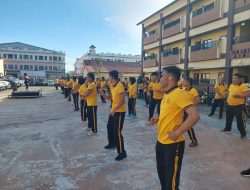 Tingkatkan Kebugaran dan Kekompakan Personel, Polres Gowa Rutin Gelar Olahraga Pagi Bersama