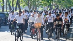 Upaya Hemat Energi dan Kurngi Kemacetan, Pemkab Gowa Canangkan Gerakan Ayo Bersepeda