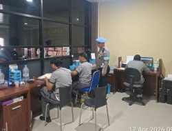 Provos Polres Gowa Awasi Unit Pelayanan dan Kenalkan QR Code Yanduan