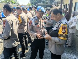 Gaktibplin Rutin, Sipropam Polres Gowa Periksa kelengkapan Personel Polsek Sombaopu