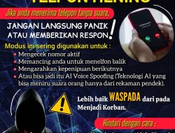 “Telepon Hening” dan AI Voice Spoofing Jadi Modus baru Penipuan, masyarakat Diimbau Lebih Waspada