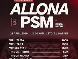 PSM Vs Persik Digelar Kamis Sore, Panitia Sediakan 3.000 Tiket, Ini Daftar Harganya