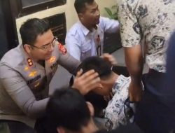 Diringkus Polisi, 31 Siswa SMP yang Konvoi Sambil Acungkan Sajam Menangis di Mapolres Gowa