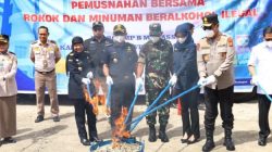 Kanwil DJBC Musnahkan Rokok dan Minuman Beralkohol Ilegal, Dihadiri Kapolda Sulsel