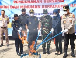 Kanwil DJBC Musnahkan Rokok dan Minuman Beralkohol Ilegal, Dihadiri Kapolda Sulsel