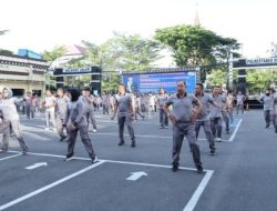 Gelar Olahraga Bersama, Wakapolrestabes Makassar: Perkuat Soliditas dan Kebugaran Personel