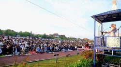 Salat Iduladha di RTH Syekh Yusuf, Bupati Gowa Ajak Warga Perkuat Kepedulian dan Persatuan