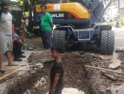 Kebocoran Pipa Kembali Terjadi di Dekat Kodim Gowa, Plt Dirut Tirta Jeneberang: Perbaikan Dimaksimalkan, Air Tetap Mengalir