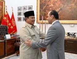 Prabowo Terima Kunjungan Wakil Perdana Menteri Qatar Sheikh Saoud