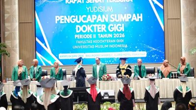 Pesan untuk Dokter Gigi Baru, Rektor UMI: Junjung Tinggi Akhlak dan Tanggung Jawab Moral!