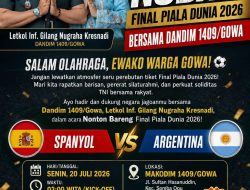 Nonton Final Argentina vs Spanyol Jangan di Rumah Saja! Nobar di Makodim Gowa: Gratis, Seru, dan Banyak Hadiah