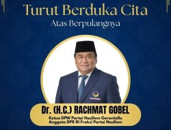 Anggota DPR RI Rachmat Gobel Meninggal Dunia, akan Dimakamkan di Gorontalo