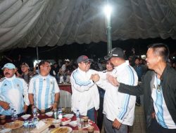 Meriah! Nobar Piala Dunia Bersama Masyarakat di Makodim Gowa, Dandim: Mempererat Silaturahmi